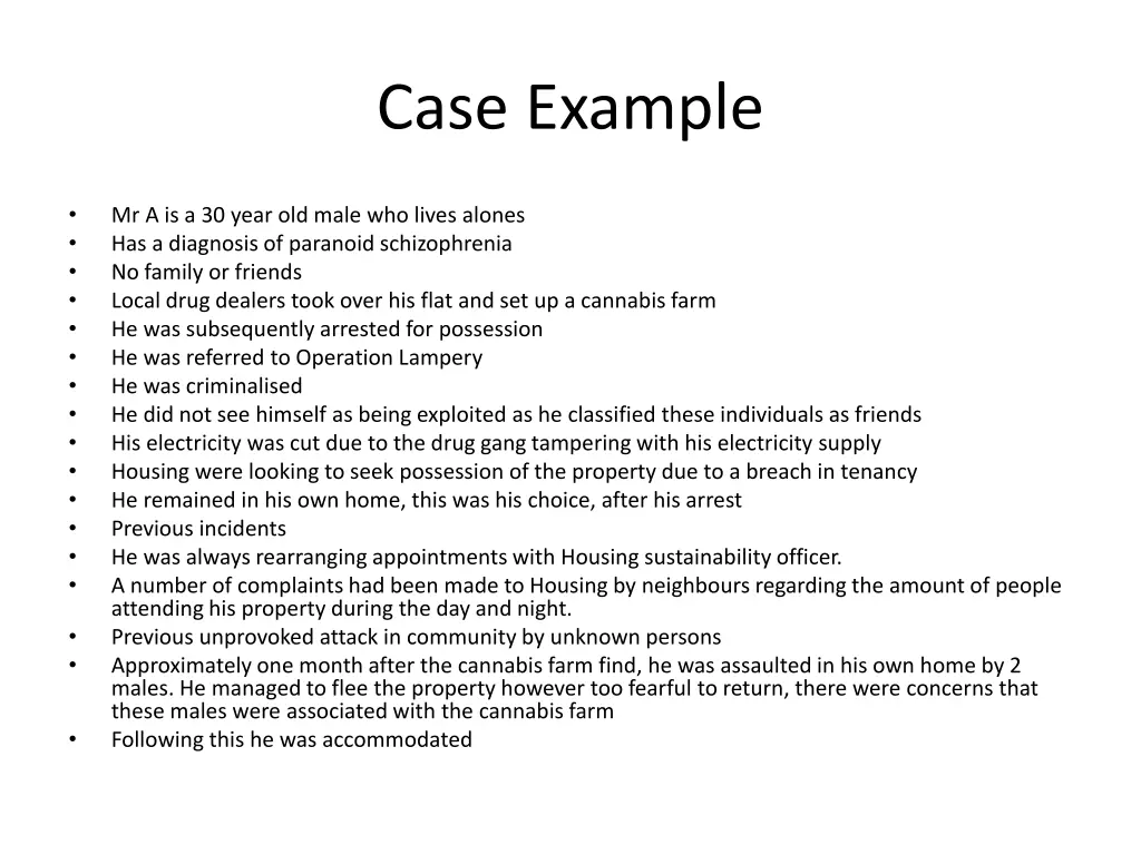 case example