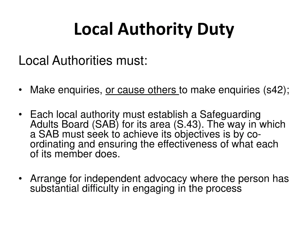 local authority duty 1
