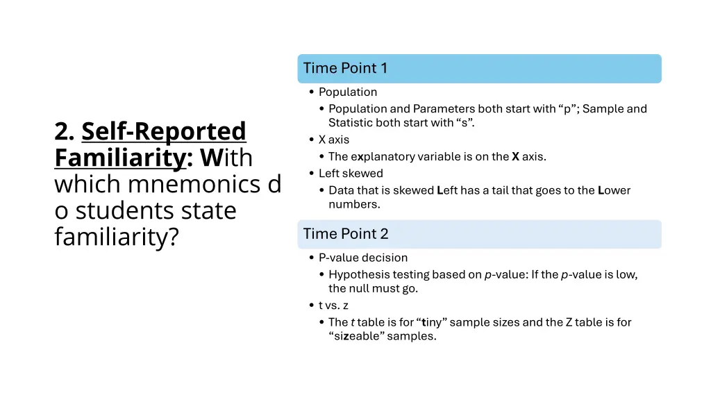 time point 1 population population and parameters