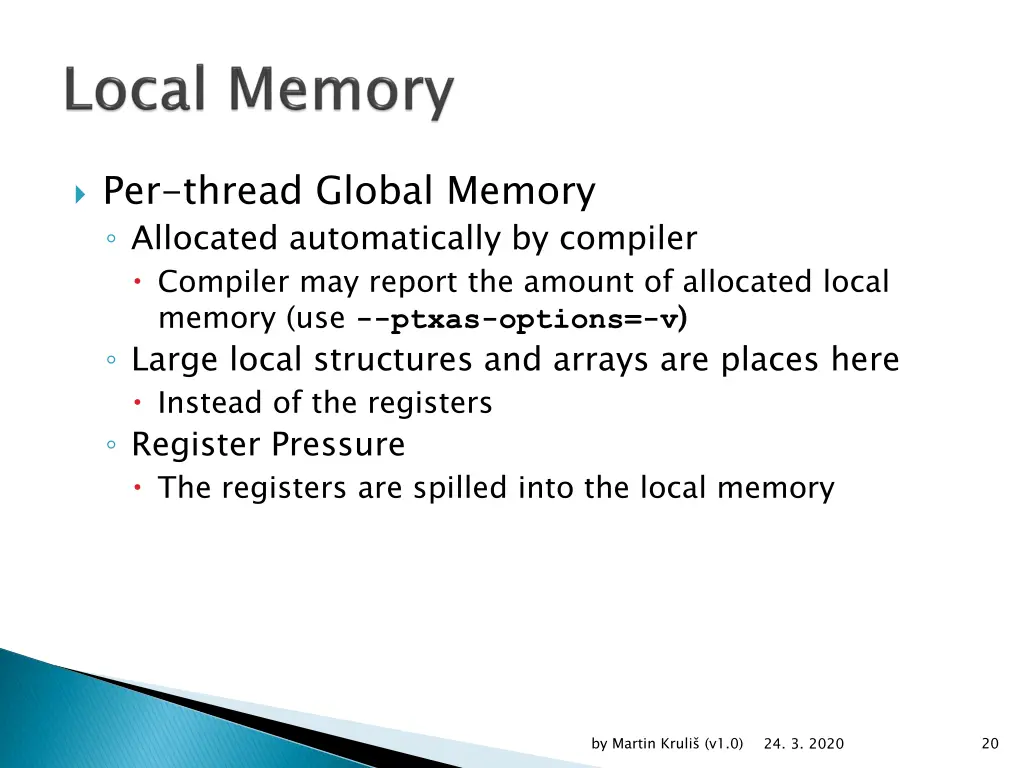 per thread global memory allocated automatically