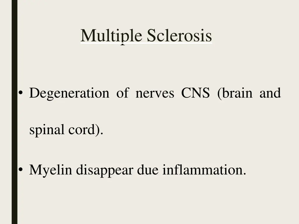 multiple sclerosis