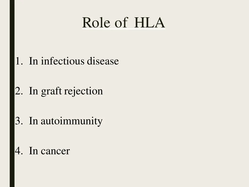 role of hla