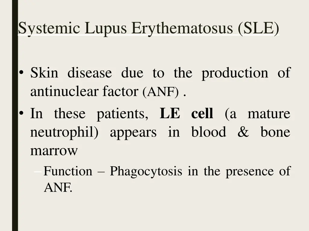 systemic lupus erythematosus sle