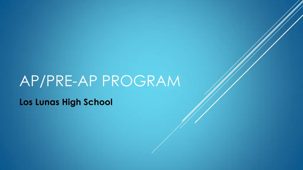 ap pre ap program