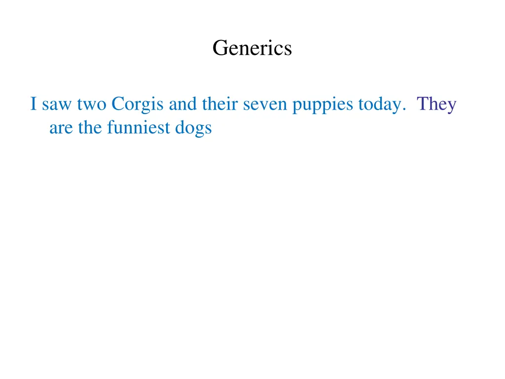 generics