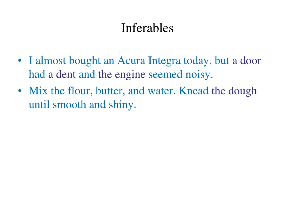 inferables