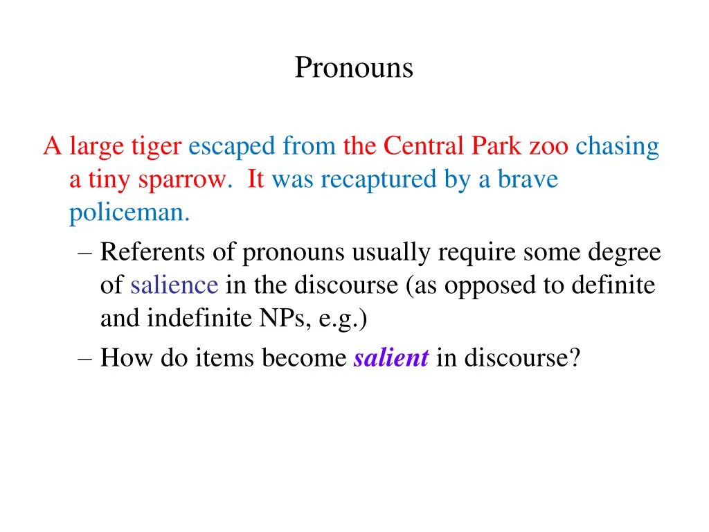 pronouns