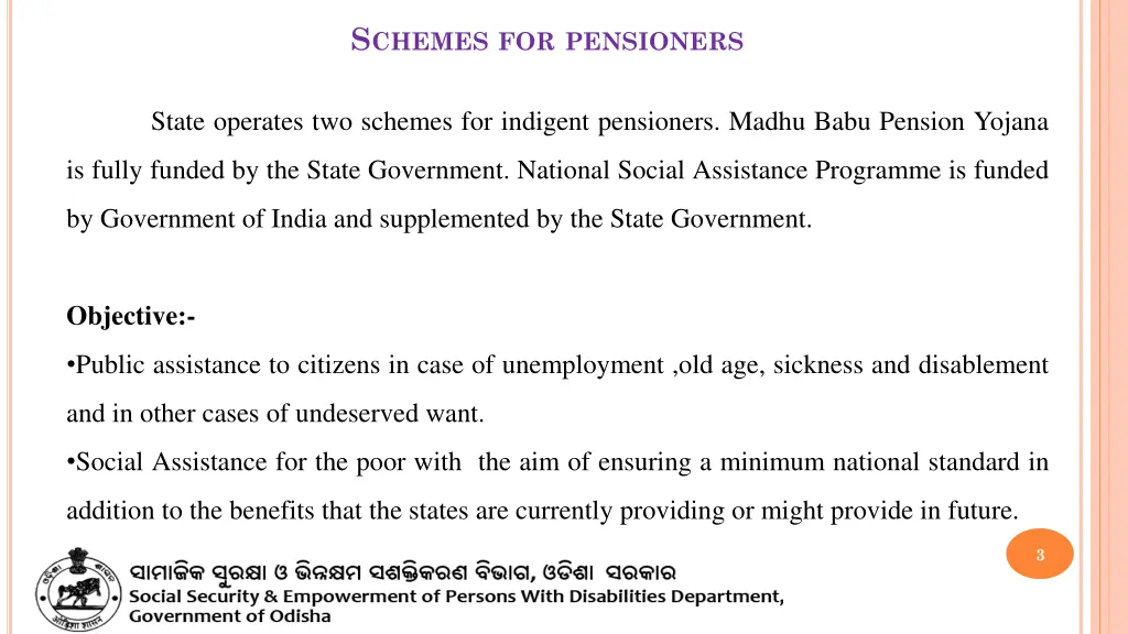 s chemes for pensioners
