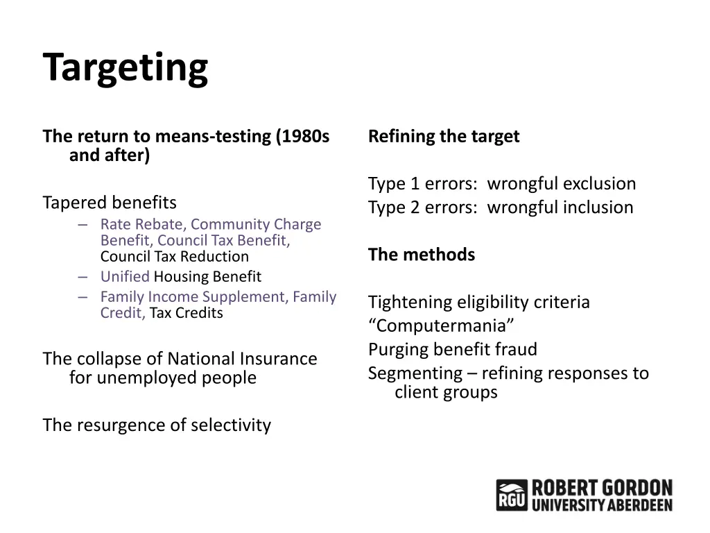 targeting