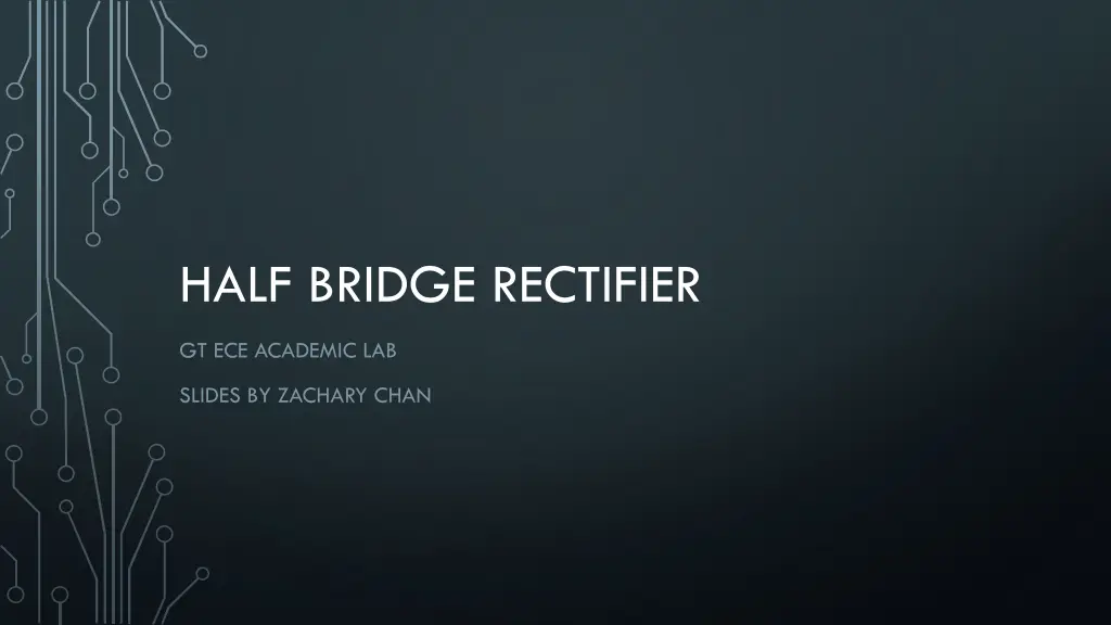 half bridge rectifier