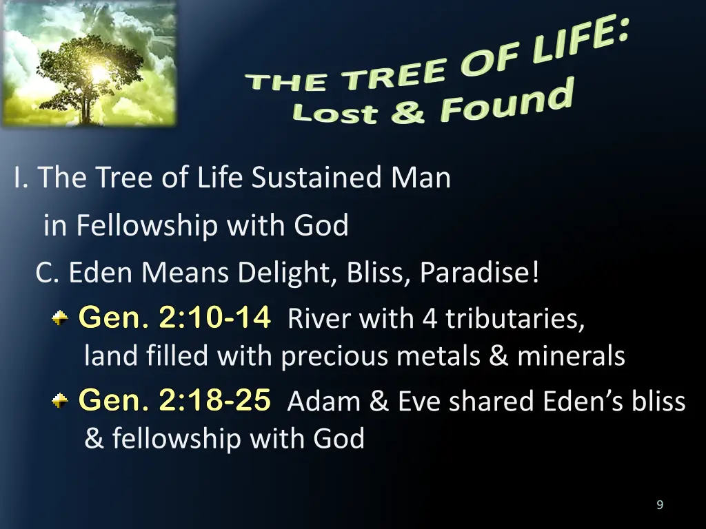 i the tree of life sustained man in fellowship 2