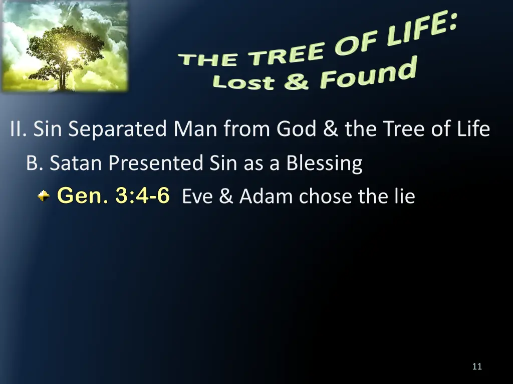 ii sin separated man from god the tree of life 1