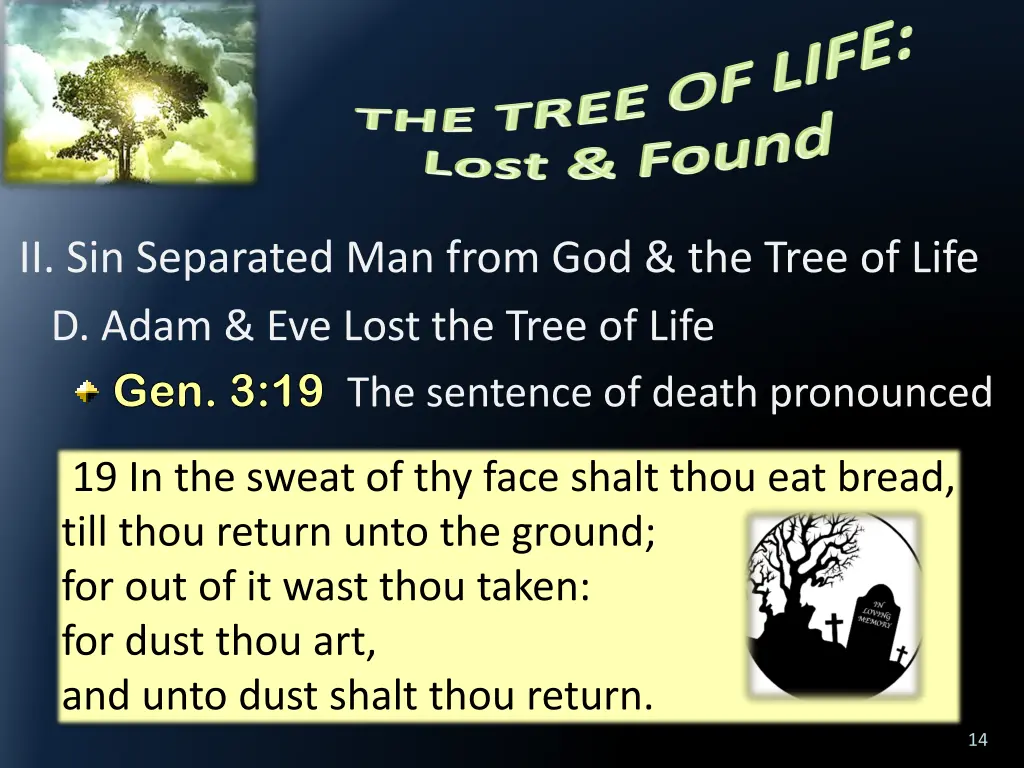 ii sin separated man from god the tree of life 3