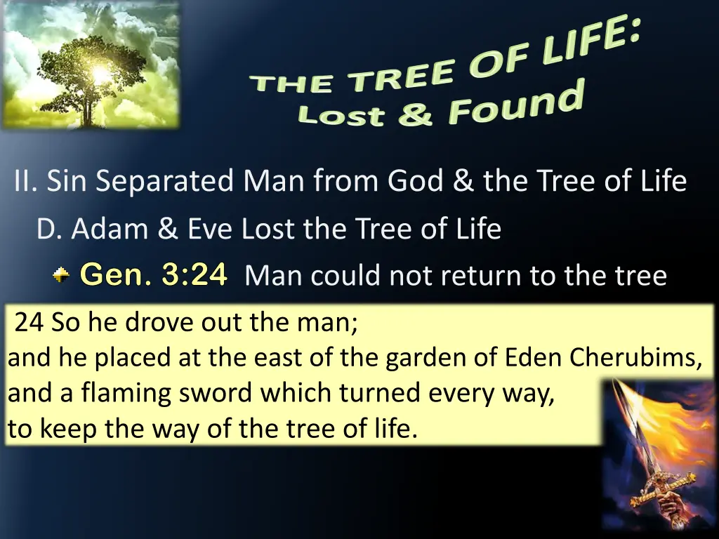 ii sin separated man from god the tree of life 4