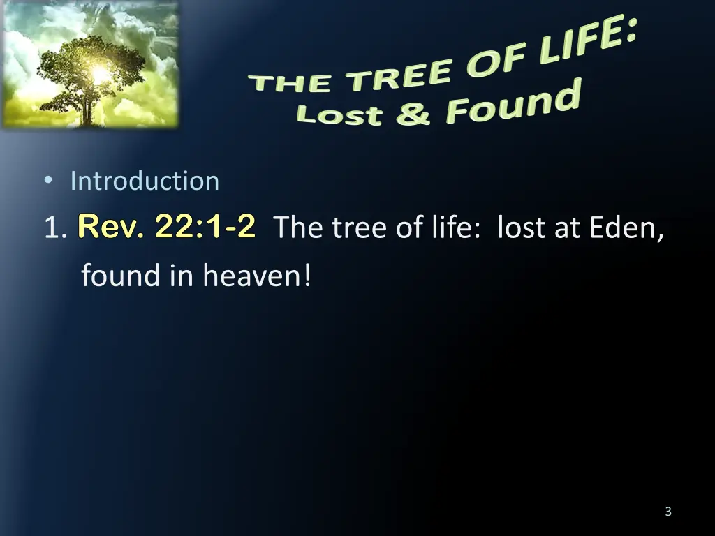 introduction 1 rev 22 1 rev 22 1 2 found in heaven