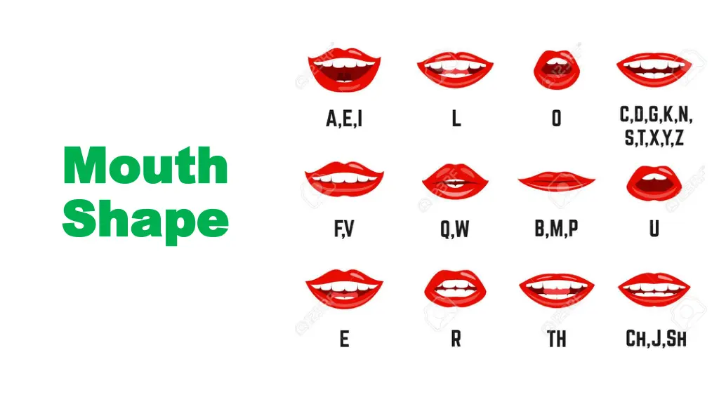 mouth mouth shape shape