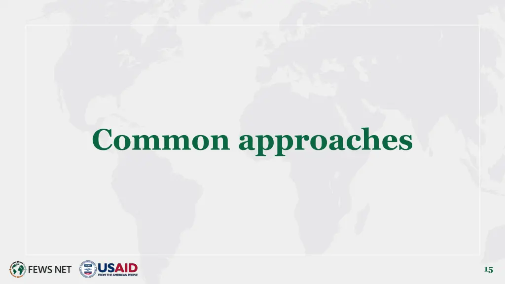 common approaches