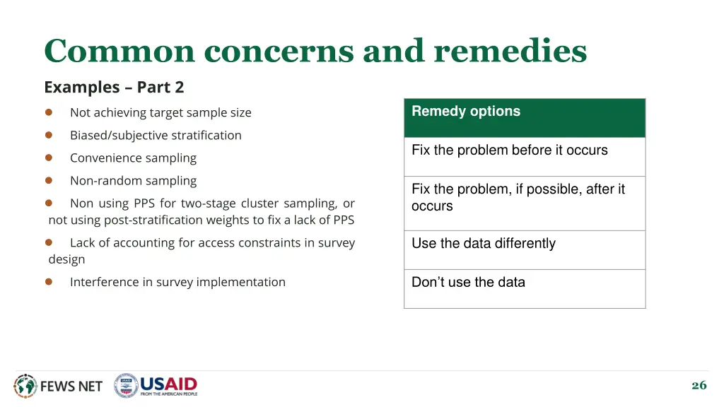 common concerns and remedies examples part 1