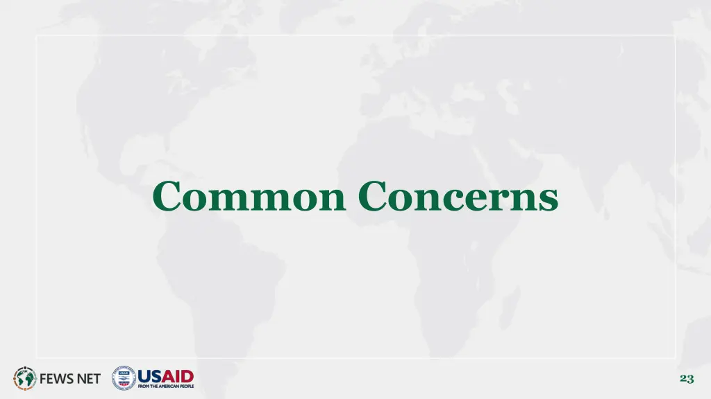 common concerns