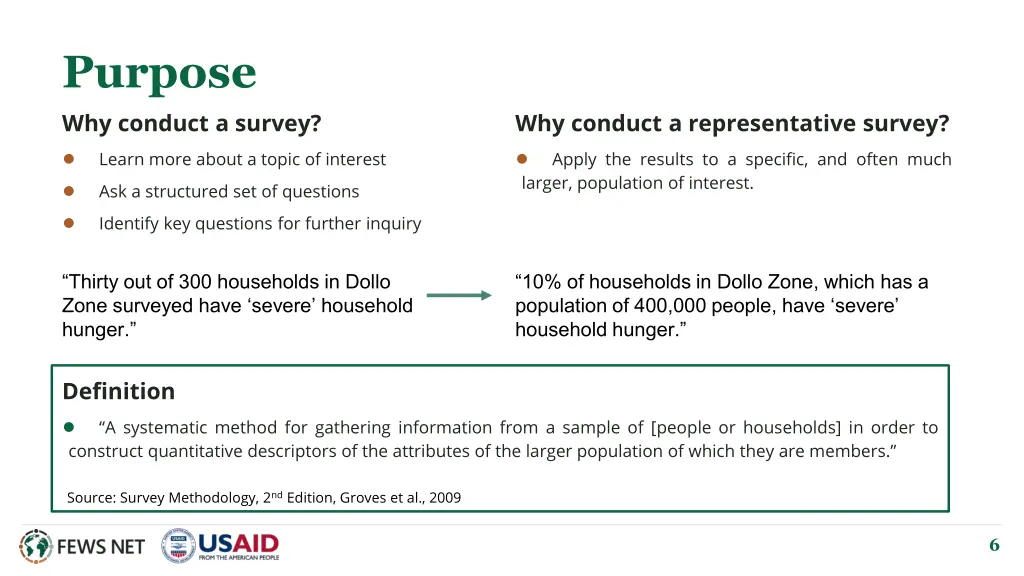 purpose why conduct a survey learn more about