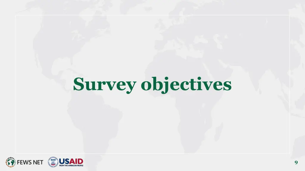 survey objectives