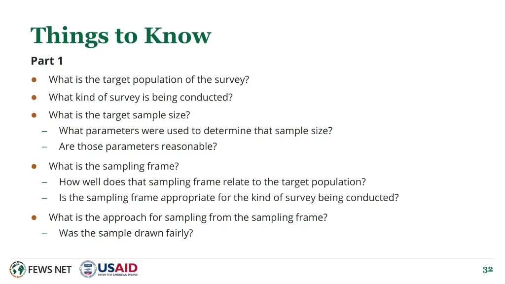 things to know part 1 what is the target