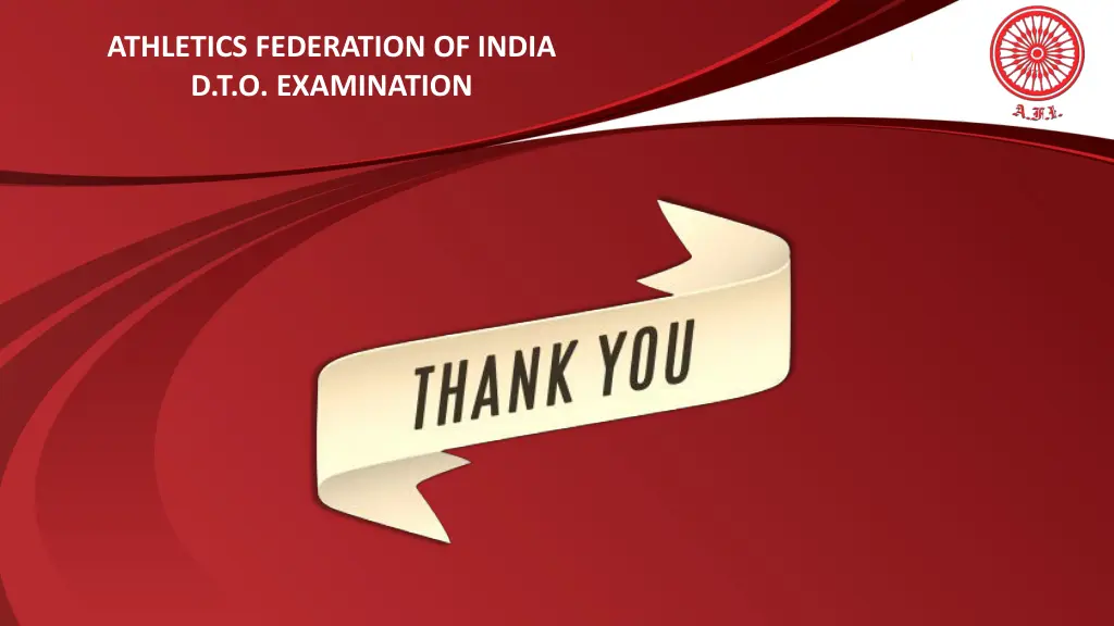 athletics federation of india d t o examination 1