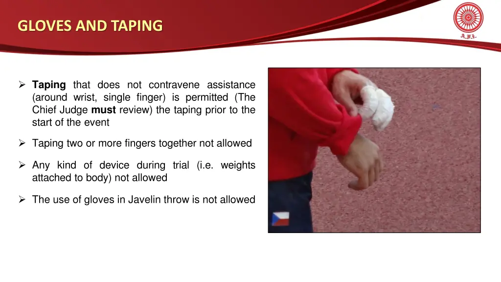 gloves and taping