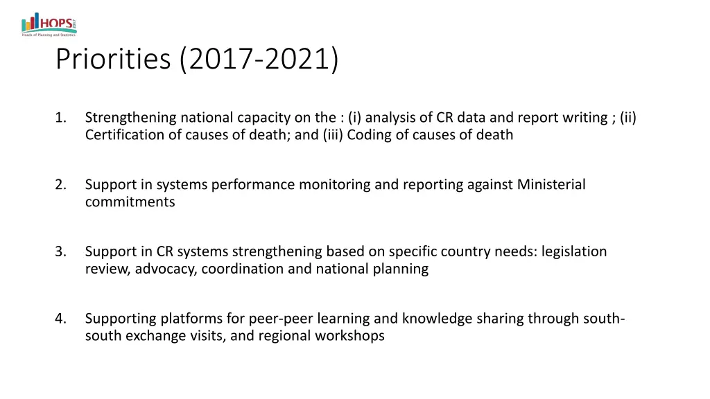 priorities 2017 2021