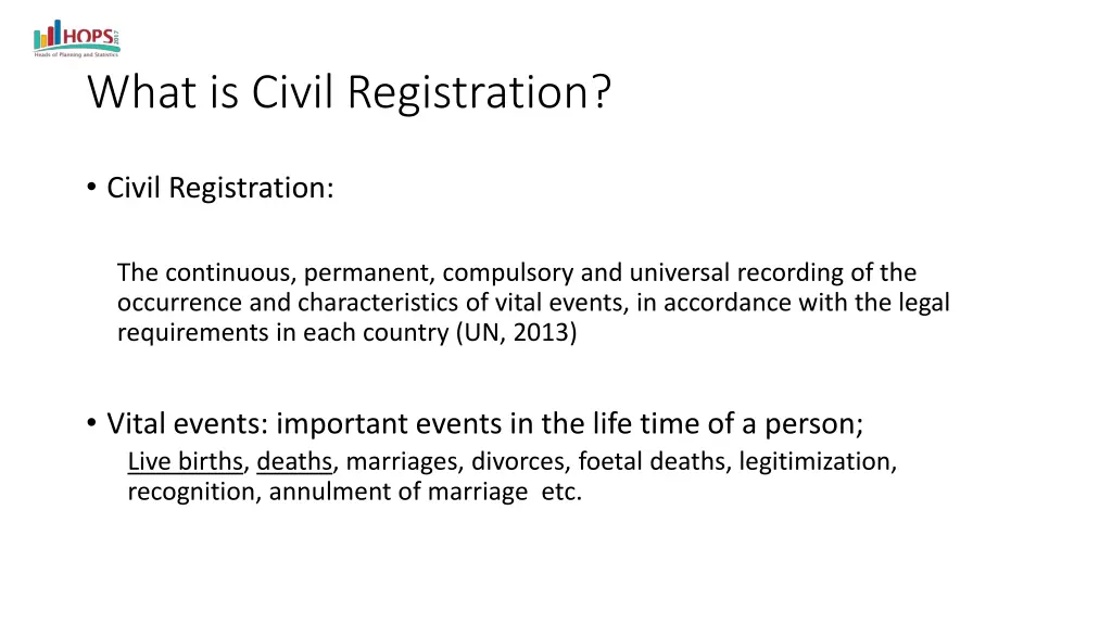 what is civil registration