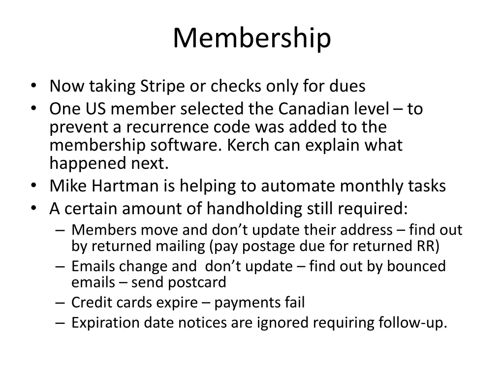 membership