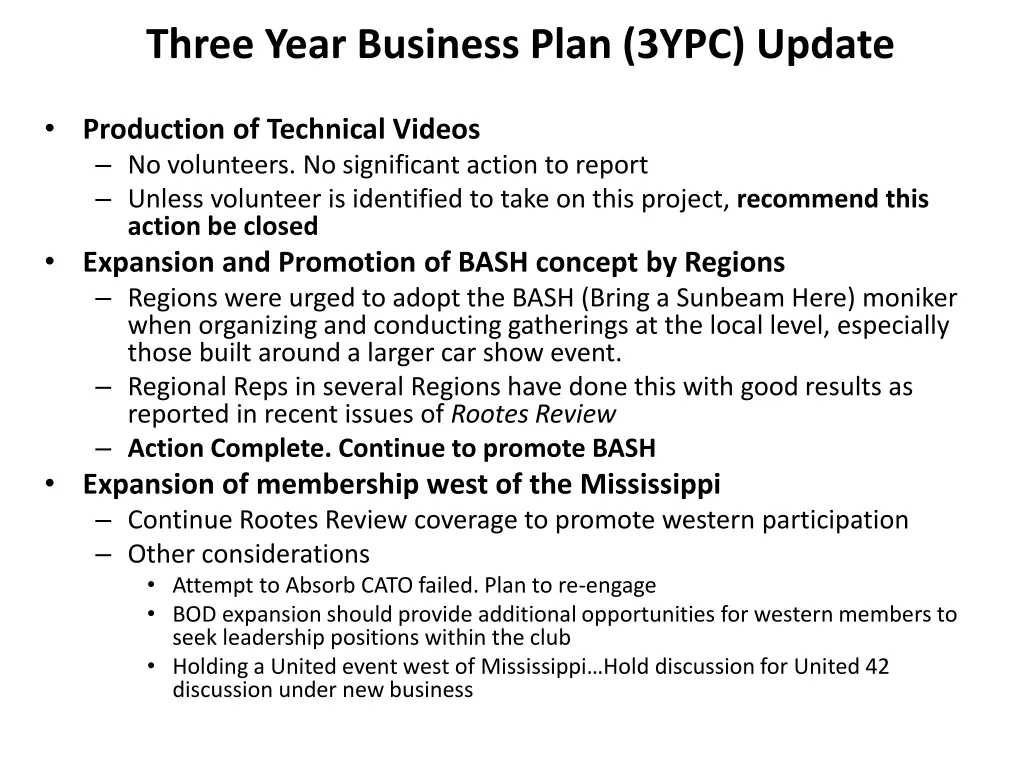three year business plan 3ypc update 4