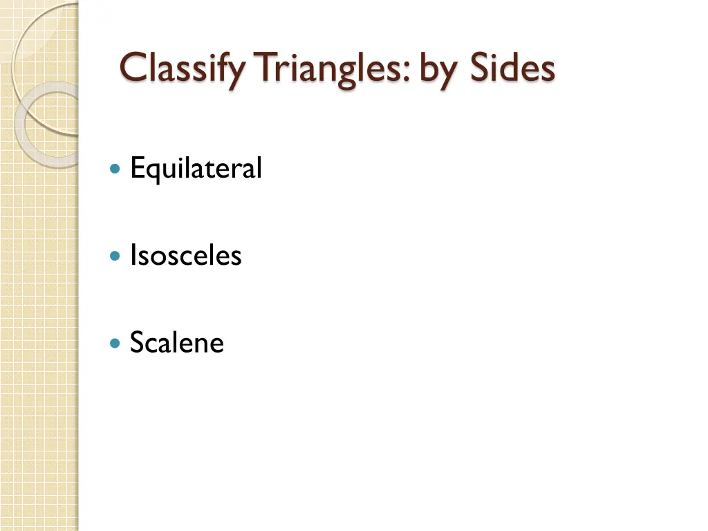 classify triangles by sides