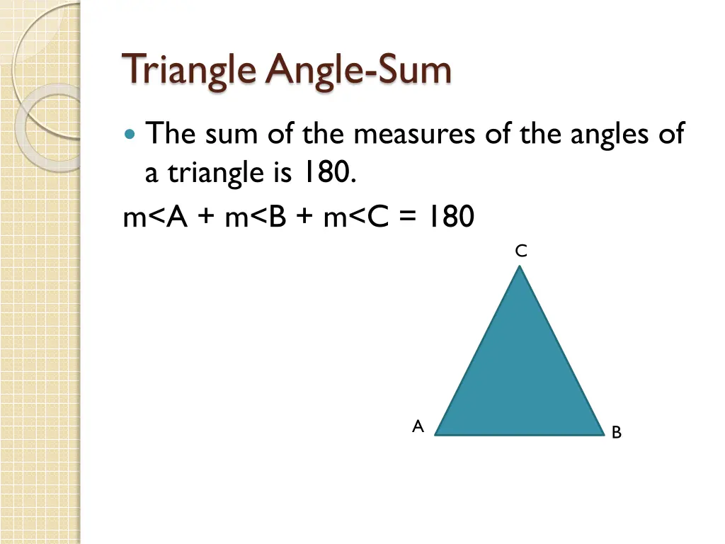 triangle angle sum