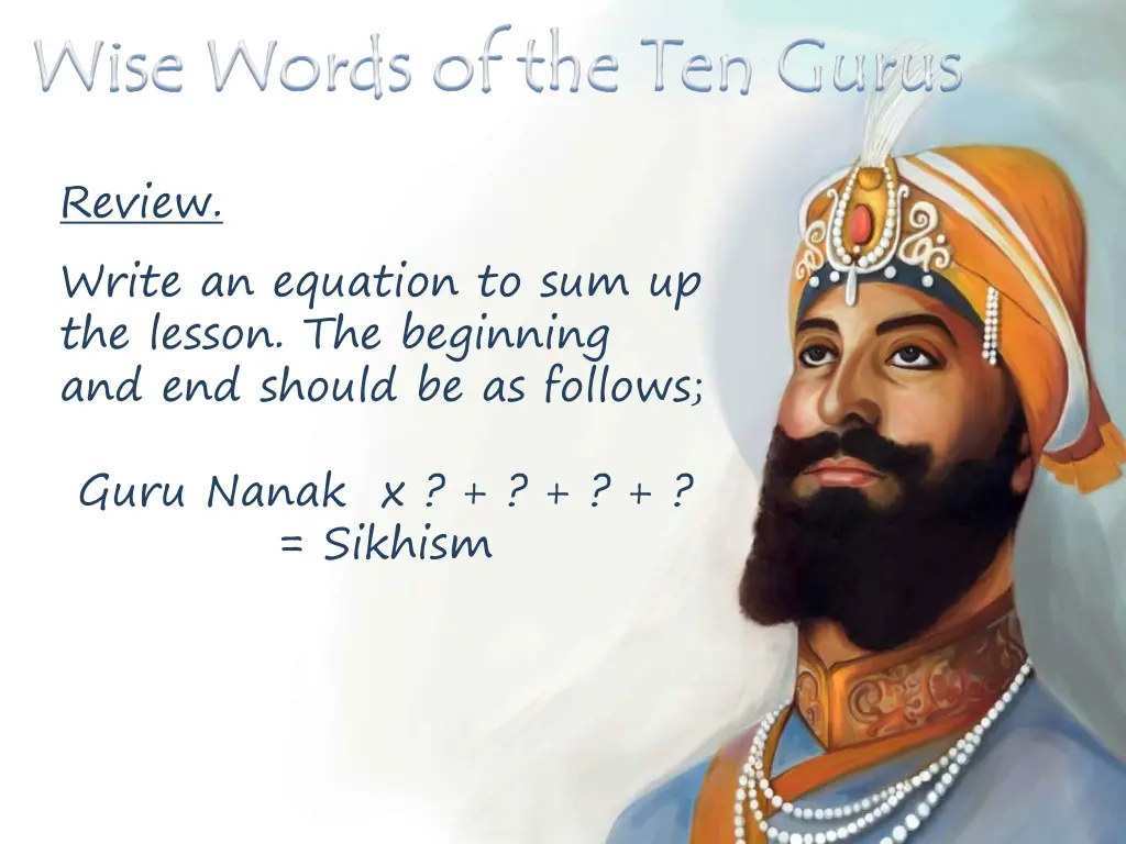wise words of the ten gurus wise words 1