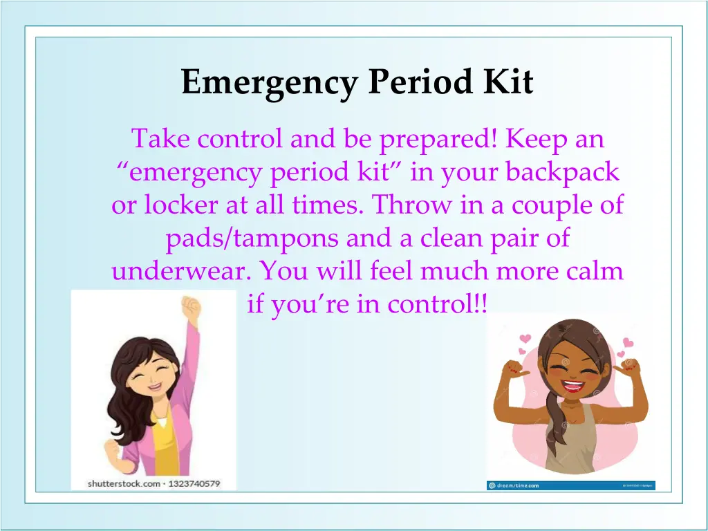 emergency period kit