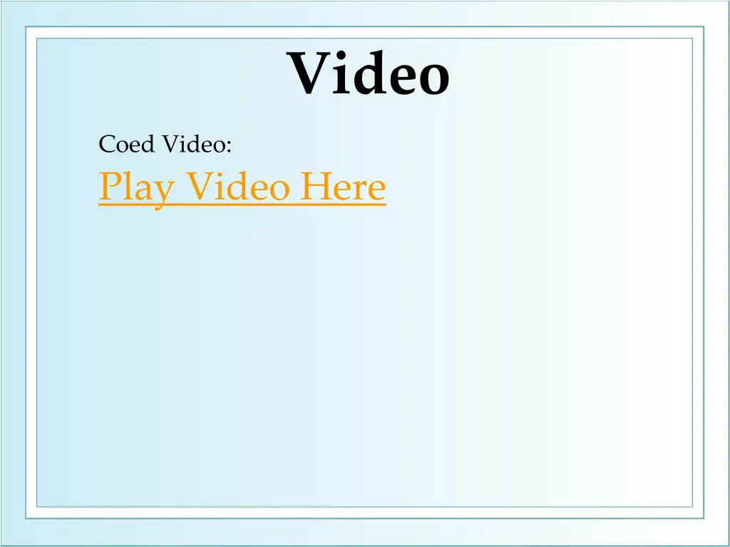 video