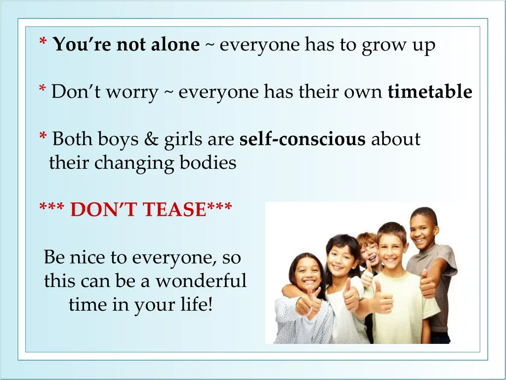 you re not alone everyone has to grow up