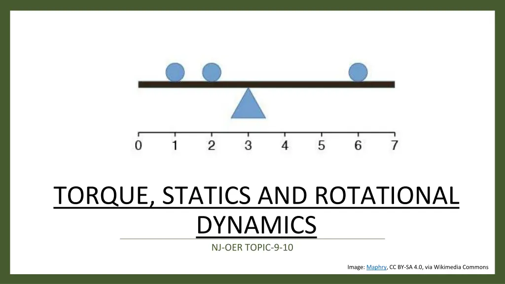 torque statics and rotational dynamics