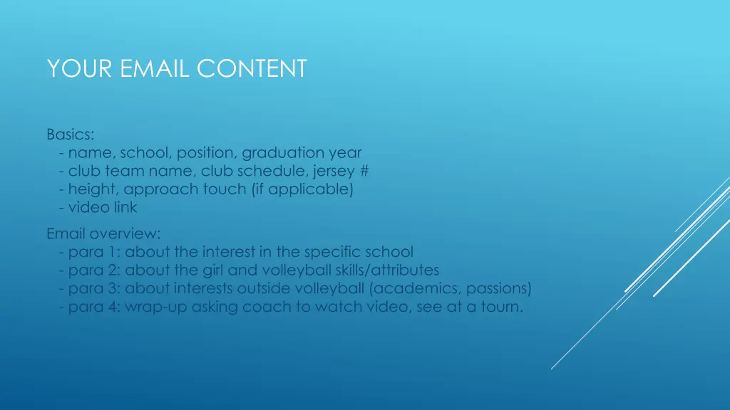 your email content