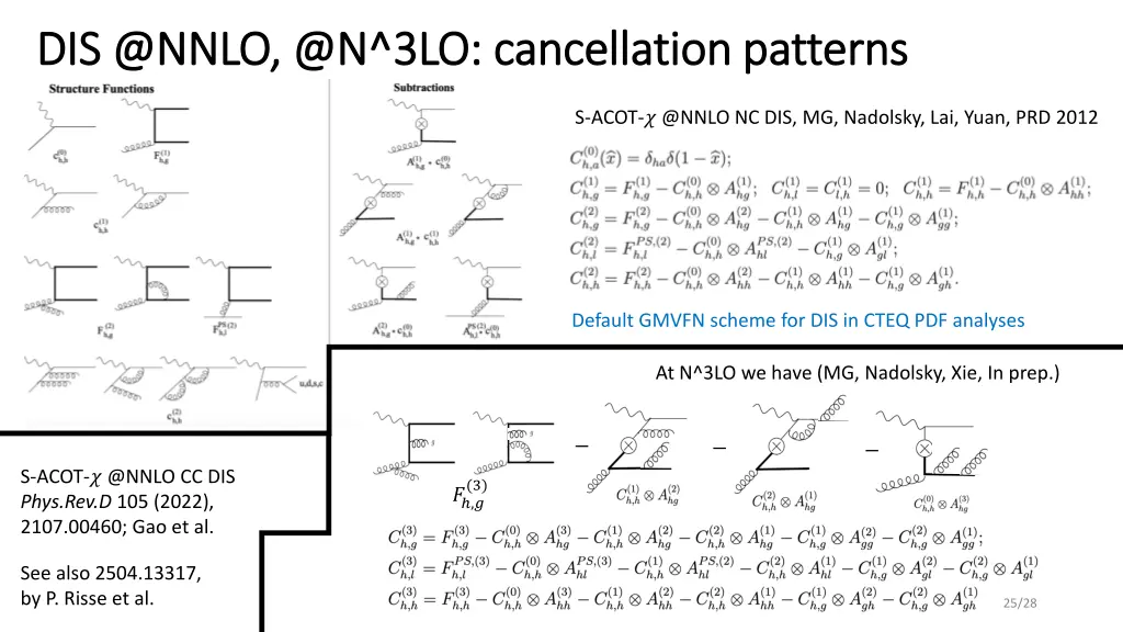 dis @nnlo @n dis @nnlo @n 3 3lo cancellation