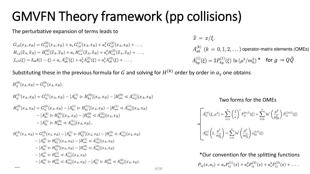 gmvfn theory framework pp collisions gmvfn theory 1