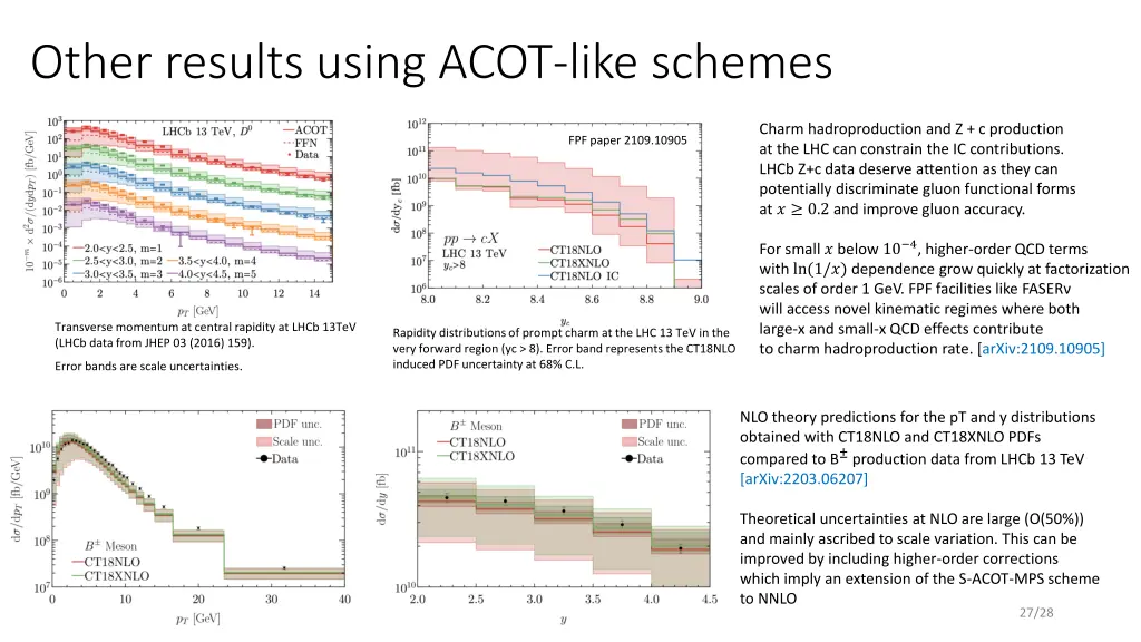 other results using acot like schemes