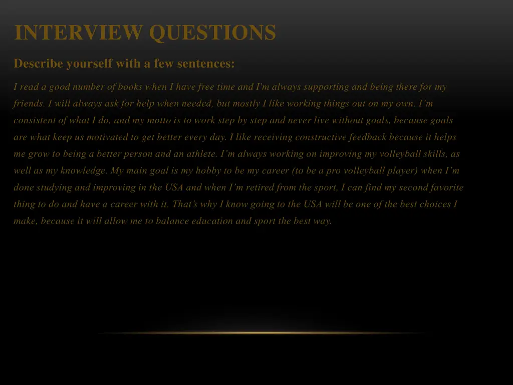 interview questions