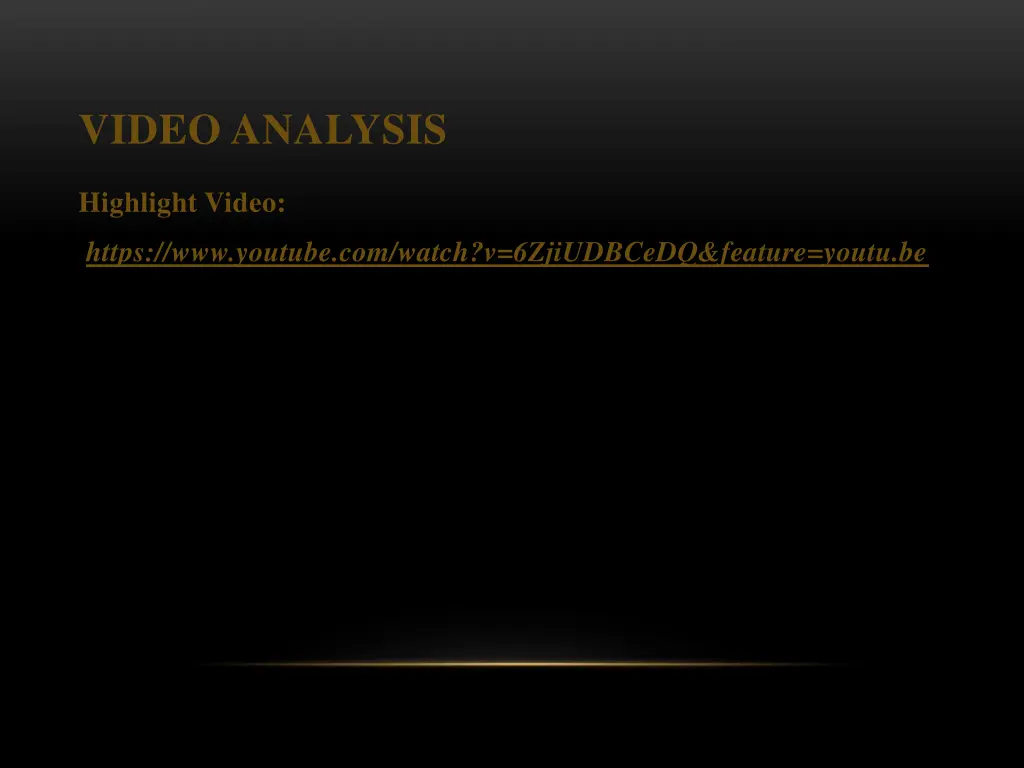 video analysis