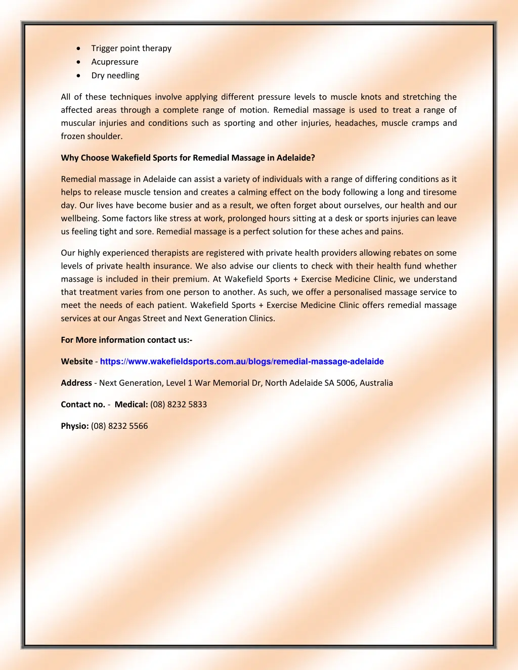 trigger point therapy acupressure dry needling
