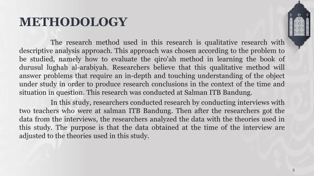 methodology
