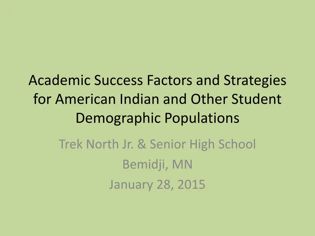 academic success factors and strategies