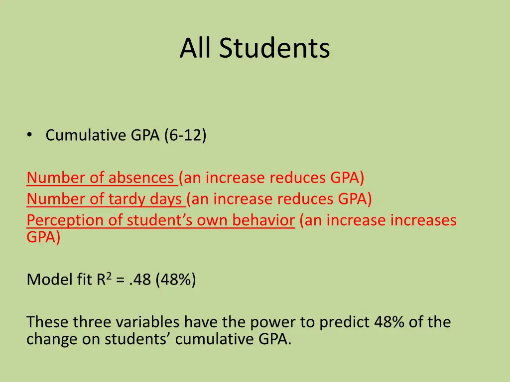 all students