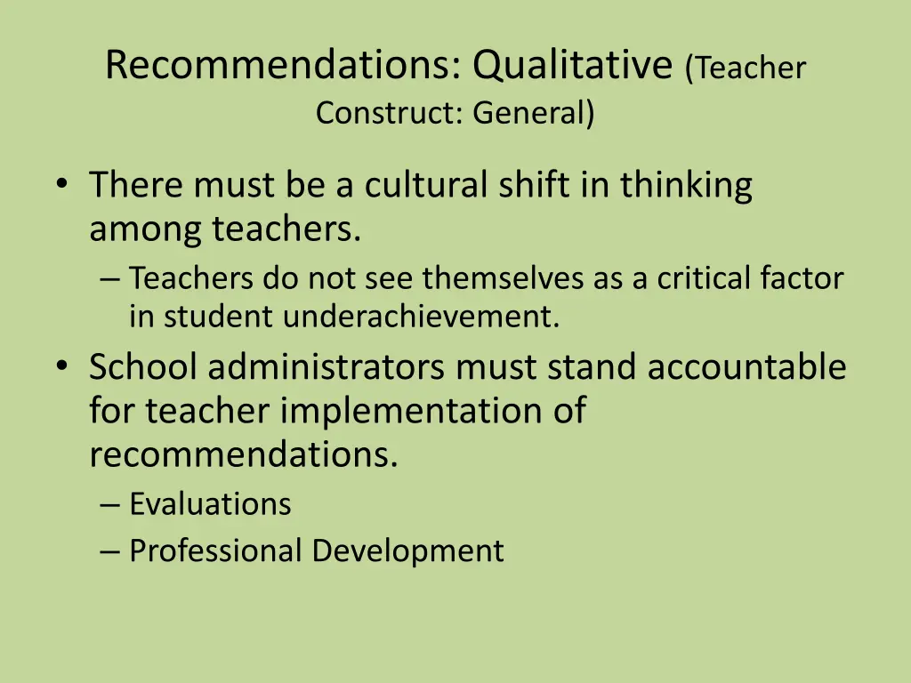 recommendations qualitative teacher construct 1
